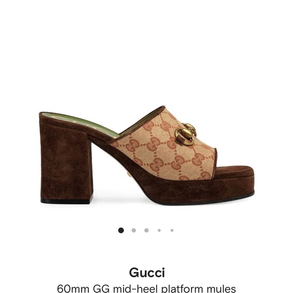 Gucci
36.5
Heel 2.4 in
Platform 0.4 in - Picture 12 of 12